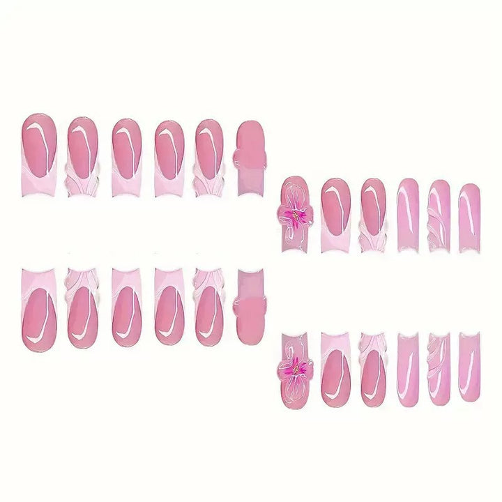 Floral Art Press-On Nail Set Karnz