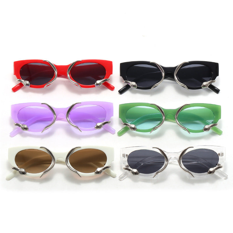 Damen Designer-Sonnenbrille mit außergewöhnlichem Detail Karnz