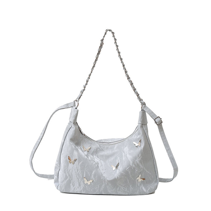 Schmetterlings-verzierte Schultertasche