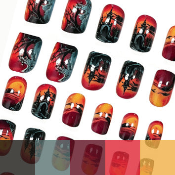 Künstlerische Halloween-Themen-Nagelkunst-Verstärkungen Karnz 1789915591