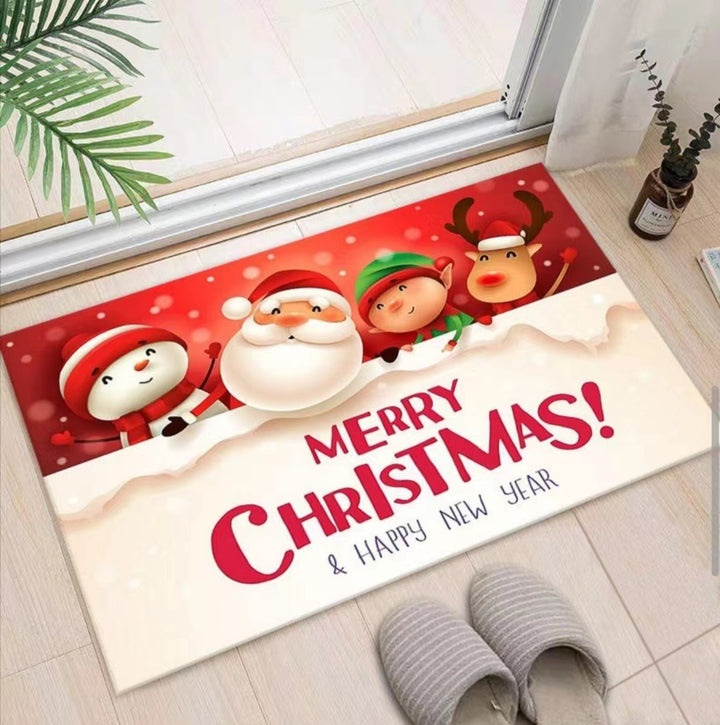 Weihnachtlich dekorierte Eingangsbereichmatte Karnz
