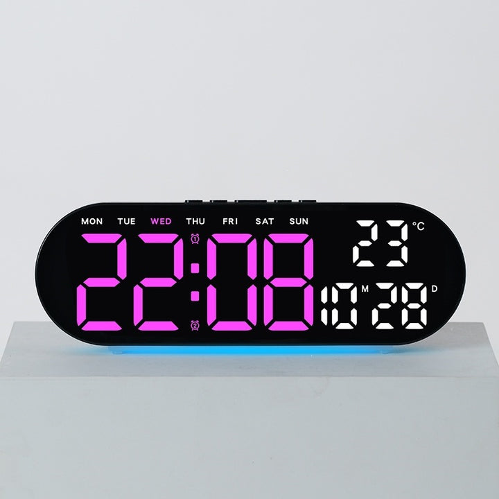 Digitaler Wecker mit Multifunktionalem Led-Display und Integrierter Thermometerfunktion Karnz