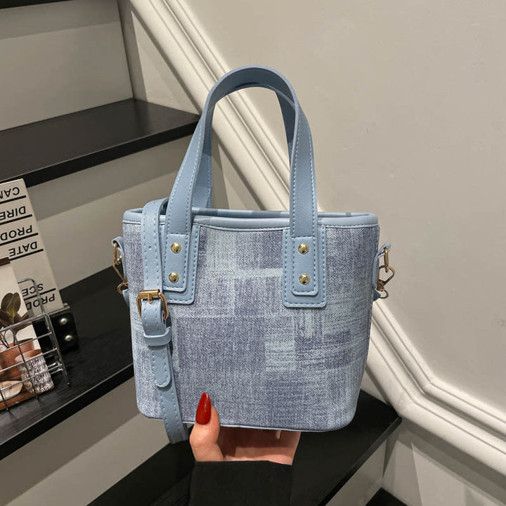 Mini strukturierte Handtasche