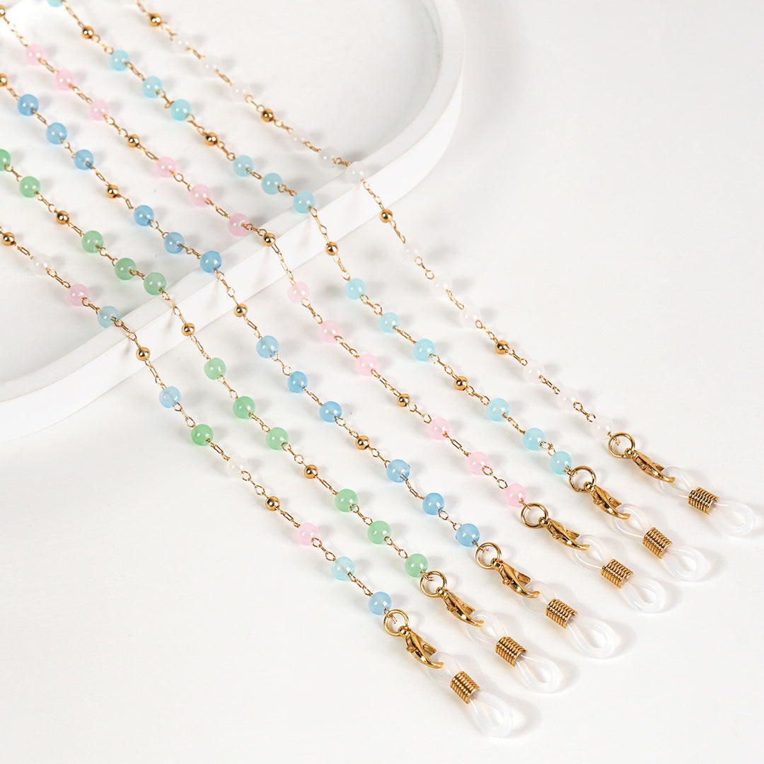 Beaded Eyewear Retainer Chain Karnz