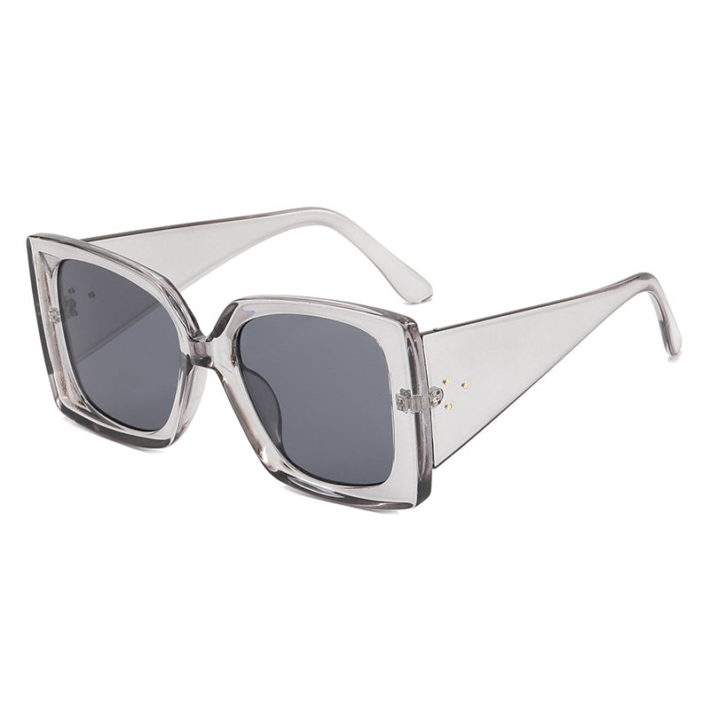 Damen Überdimensionierte Leo-Sonnenbrille Karnz