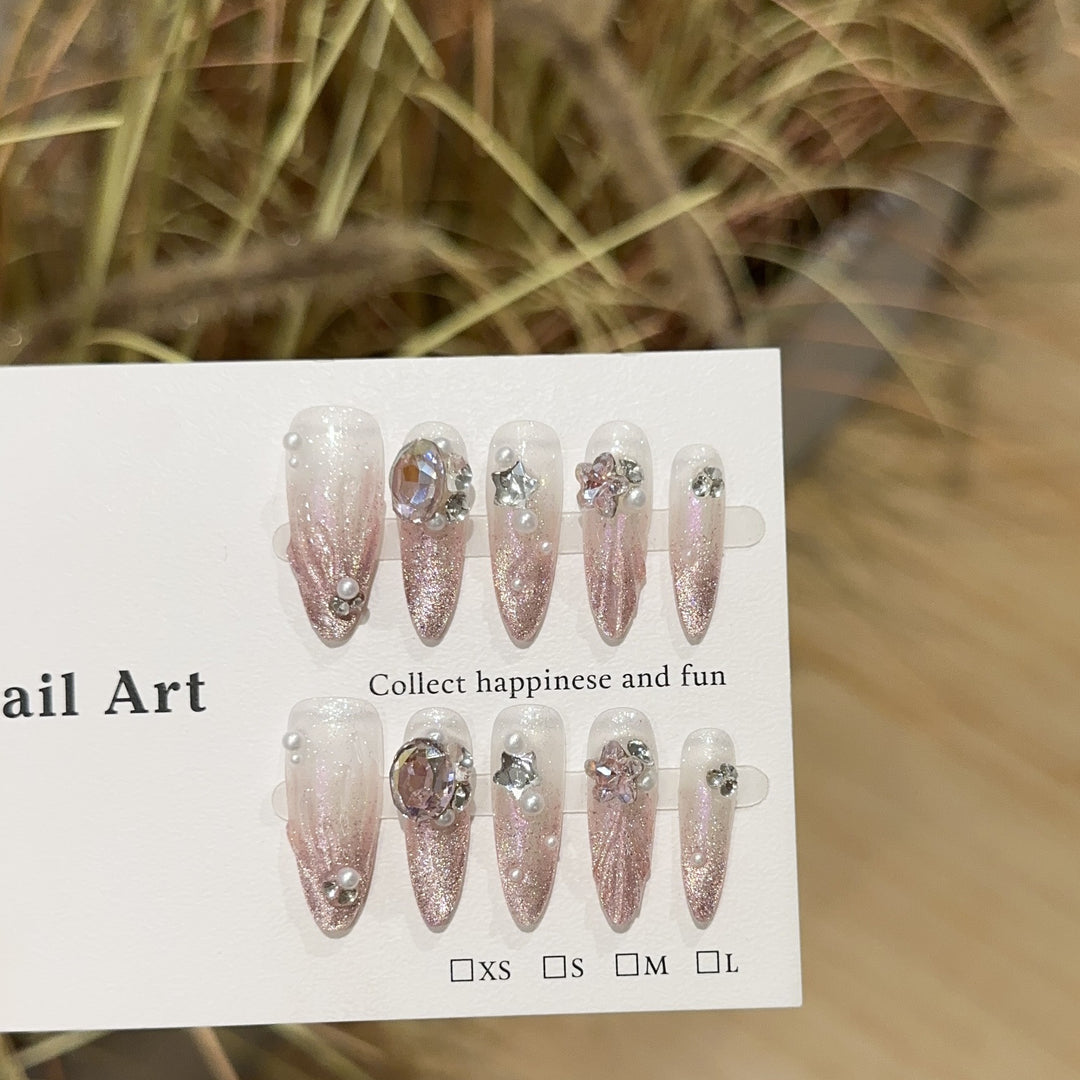 Gleitende Stiletto-Nagelkunst-Set