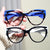 Damen Cat-Eye Sonnenbrille mit extravagantem Rahmen und UV-Schutz Karnz
