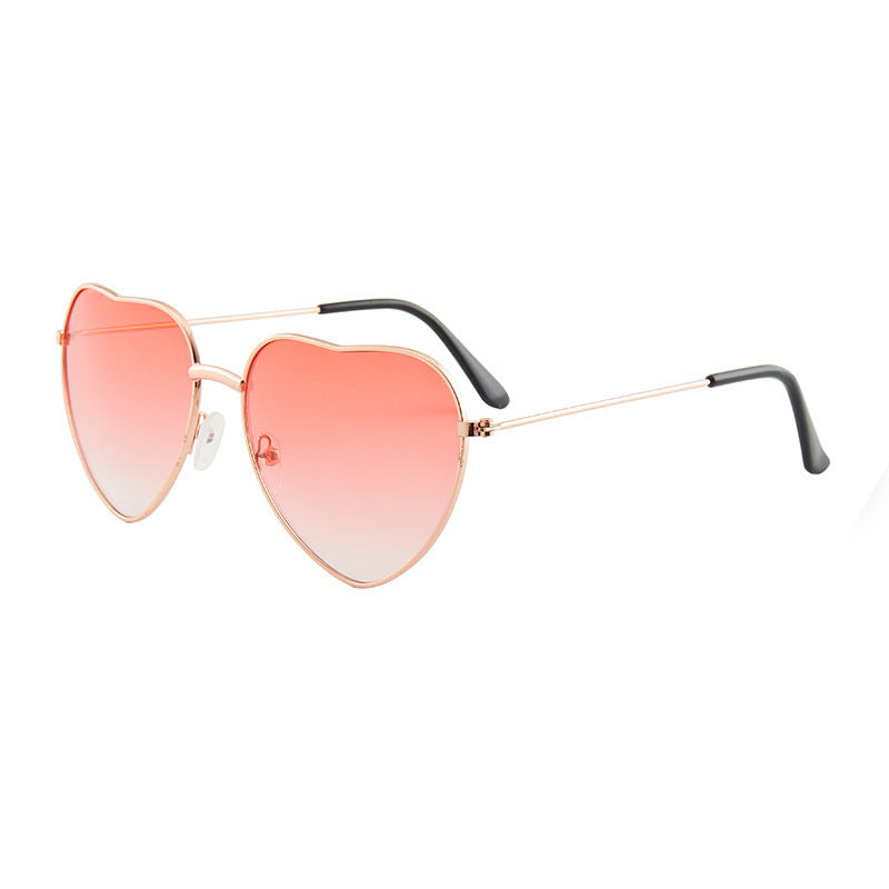 Damen Herzförmige Sonnenbrille mit UV-Schutz und elegantem Rahmen Karnz