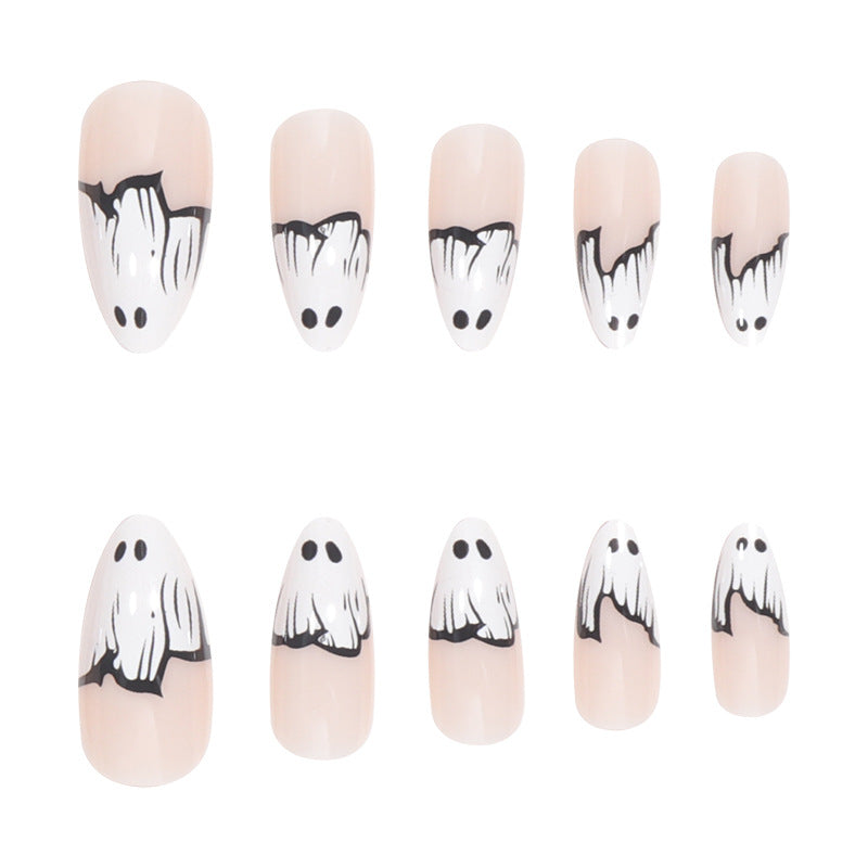 Ghost-Themen Press-on Nagelkunst Karnz