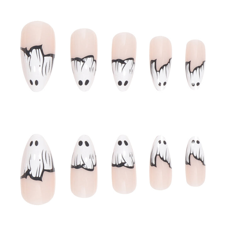 Ghost-Themen Press-on Nagelkunst Karnz