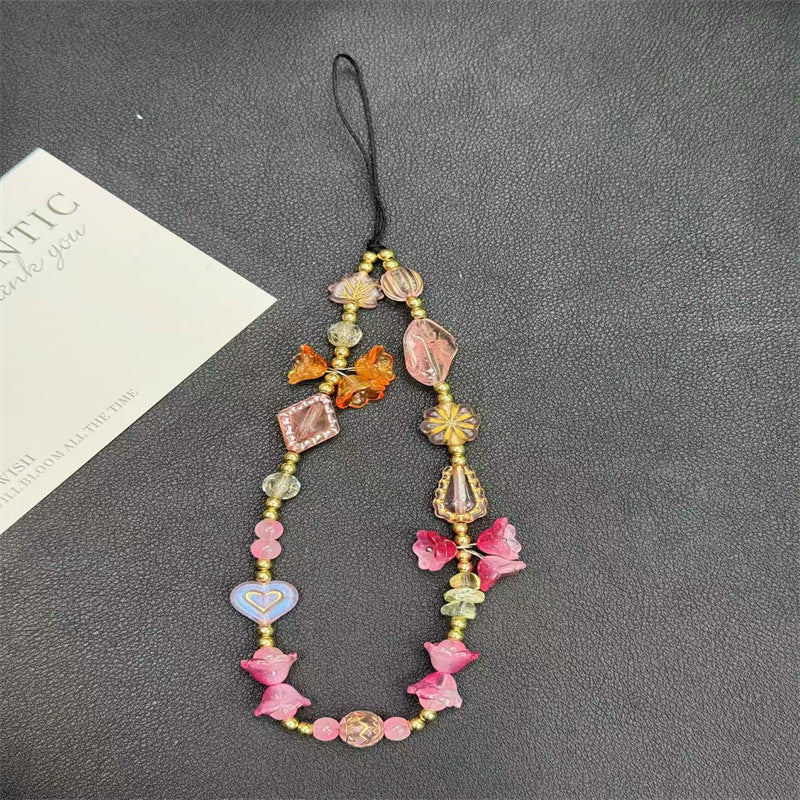 Blumenkette mit Perlen Karnz