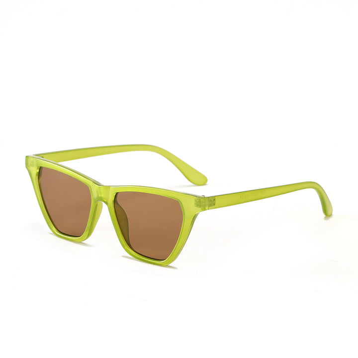Damen Cat-Eye Sonnenbrille mit modernem, durchscheinendem Rahmen Karnz