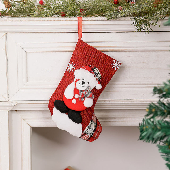 Weihnachtsstrumpf mit Rentierdesign Karnz