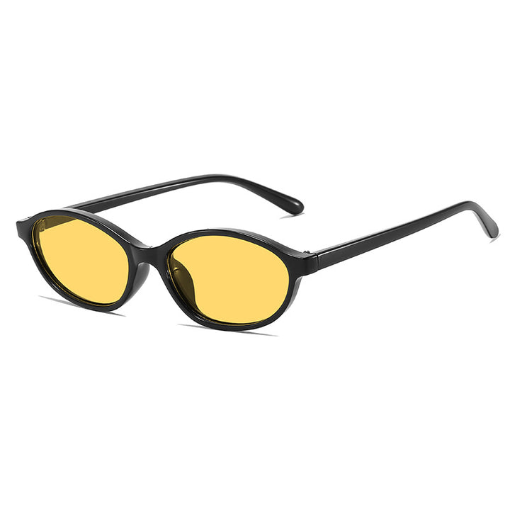 Elegante Vintage-inspirierte ovale Sonnenbrillen Karnz