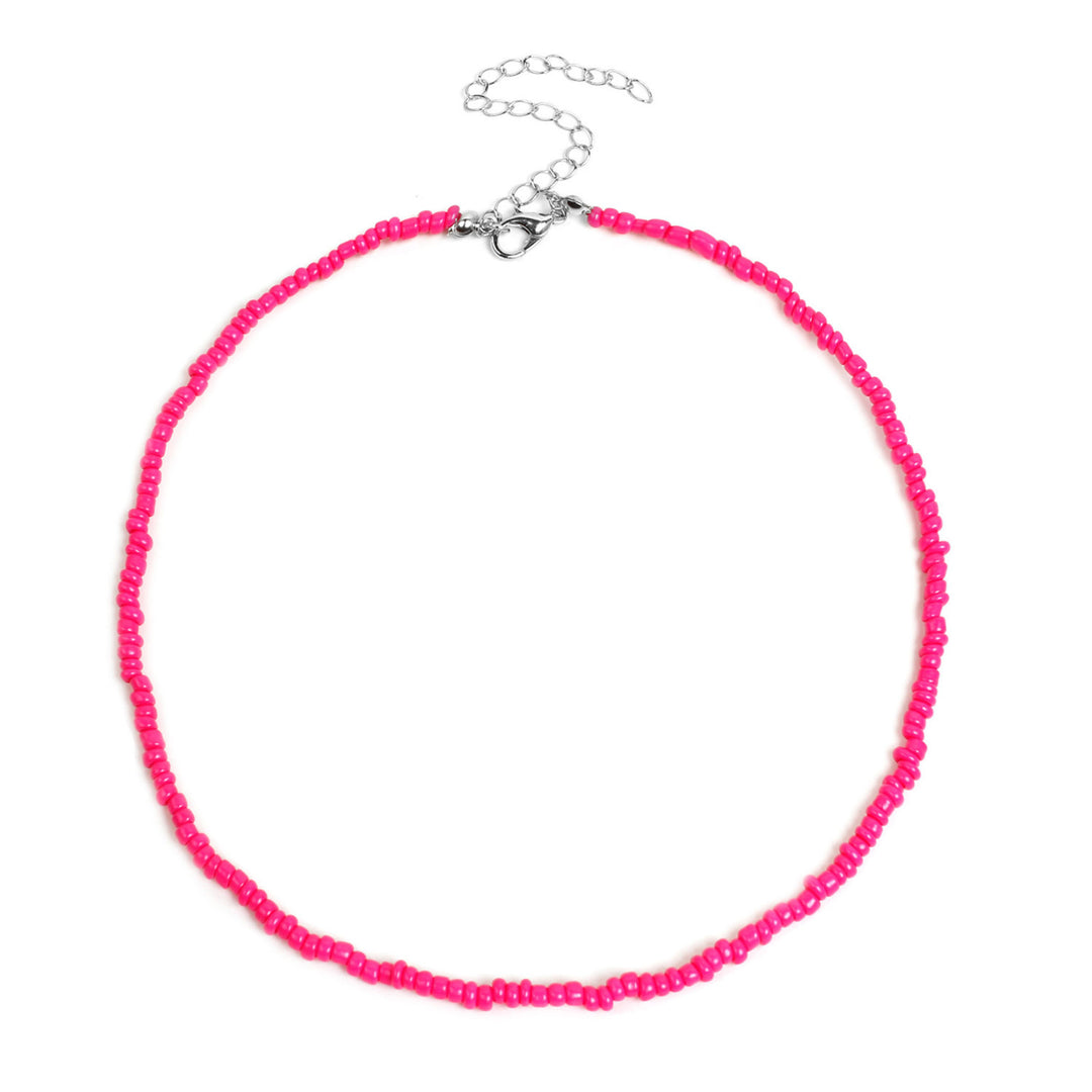 Buntes Perlen-Choker-Halsband Karnz