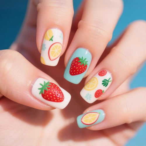 Künstlerische fruchtthematische Nagelkunst Karnz