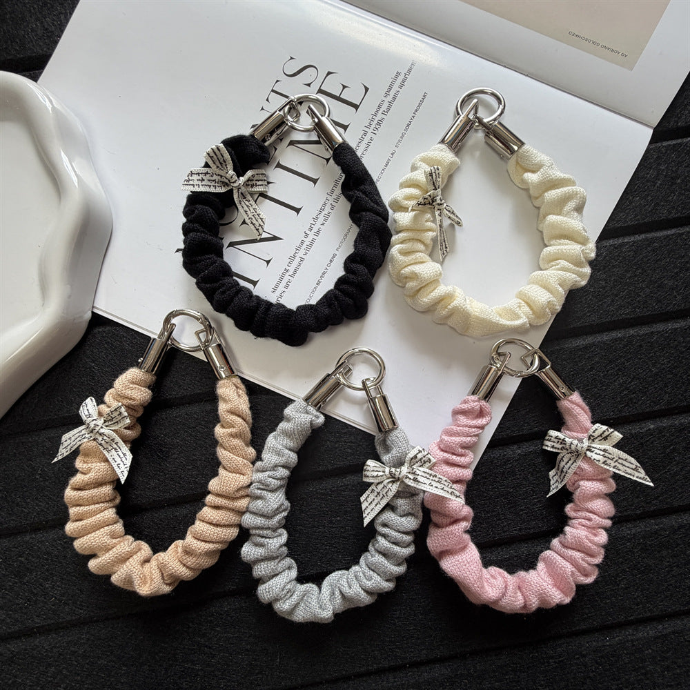 Dekorativer Scrunchie Schlüsselanhänger Halter Karnz
