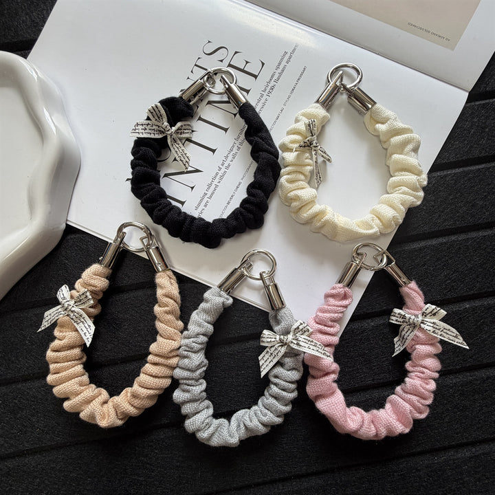 Dekorativer Scrunchie Schlüsselanhänger Halter Karnz