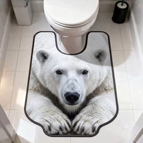 Poolbear Theme Dekorativer Badteppich