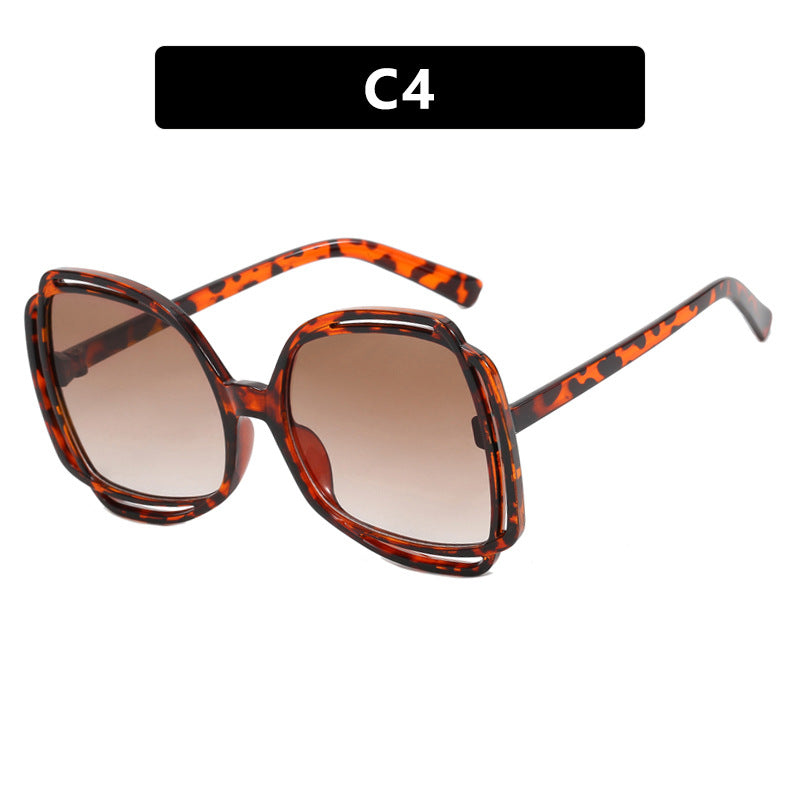 Damen oversized Sonnenbrille im modischen Retro-Design Karnz