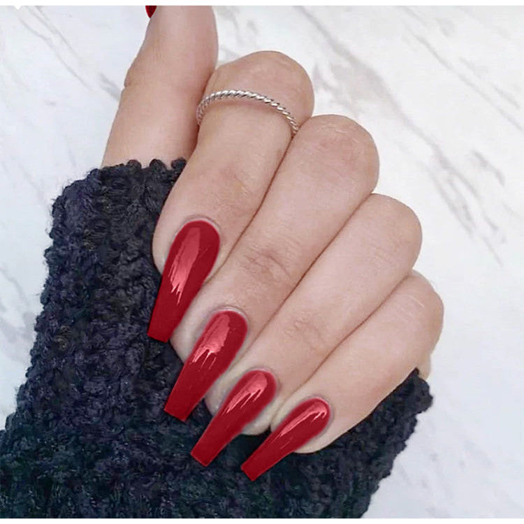 Lange Sarg Press-On Nagelspitzen
