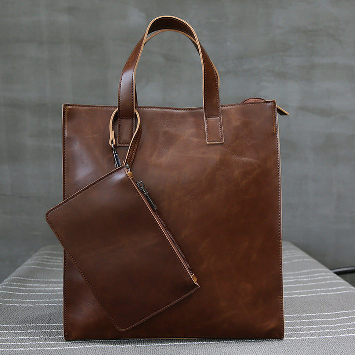 Stilvolle und Geräumige Ledertasche Karnz