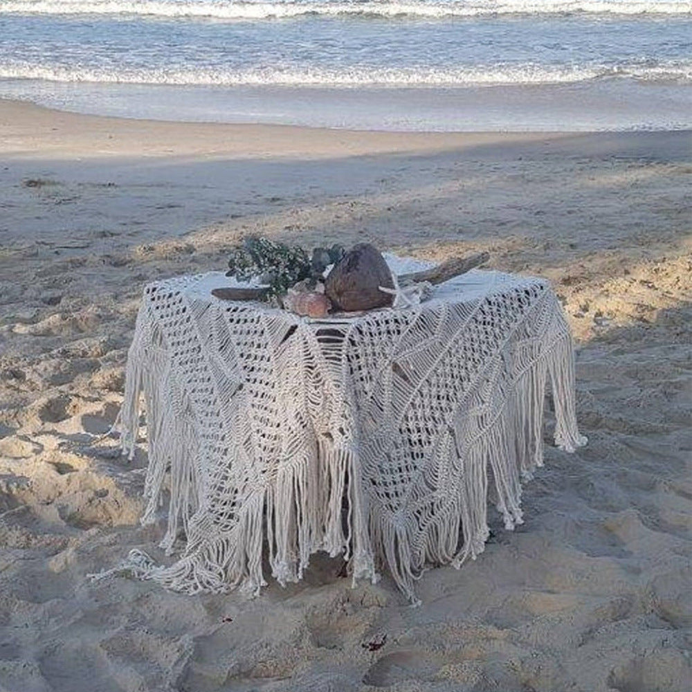 Bohemian Makramee Tischdecke Karnz