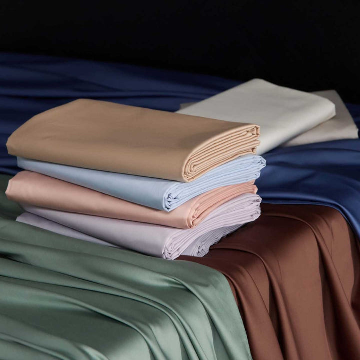 Wendbare Premium-Baumwollsatin-Bettgarnitur mit seidenweichem Finish