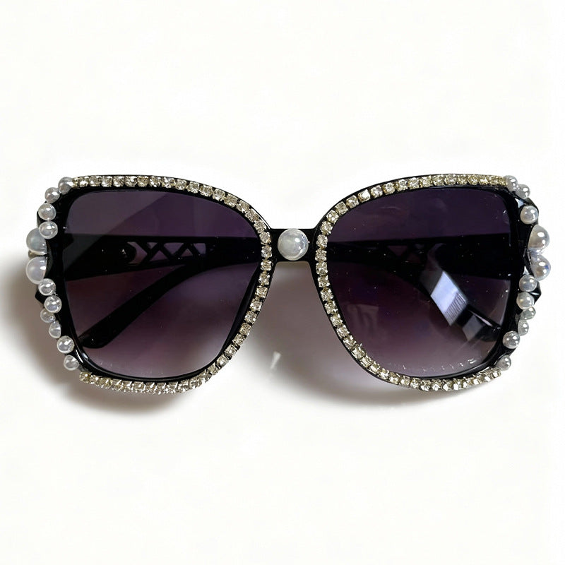 Verschnörkelte Katzenaugen-Sonnenbrille Karnz