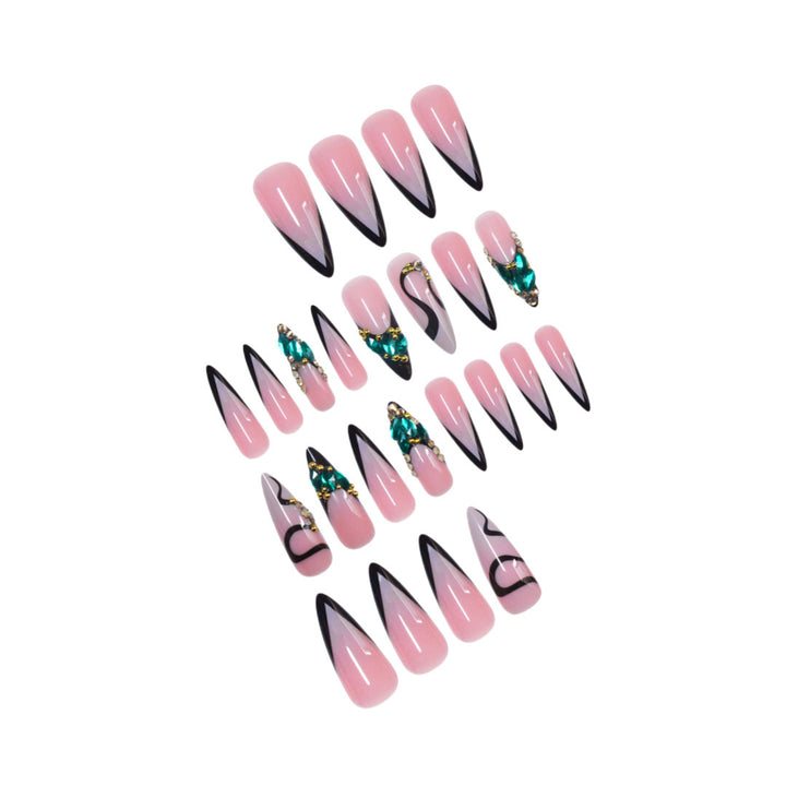 Glamouröse Stiletto-Nagelerweiterungen Karnz