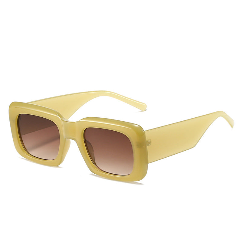 Damen quadratische Modetrends Sonnenbrille Karnz