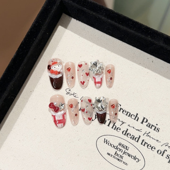 Phantastisches Charakter Press-On Nagelset