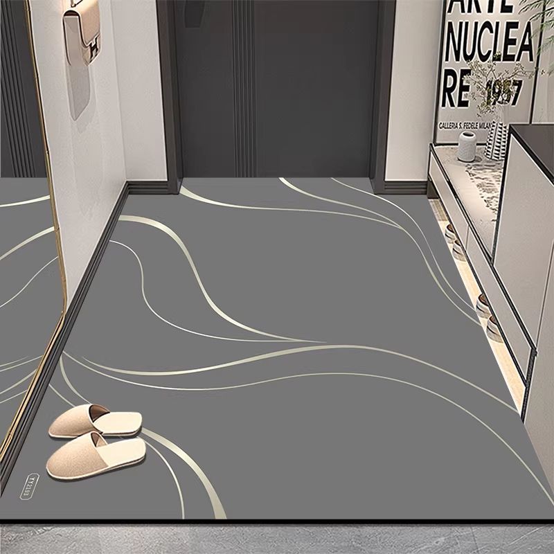 Modern geometrischer Eingangsbereich Teppich