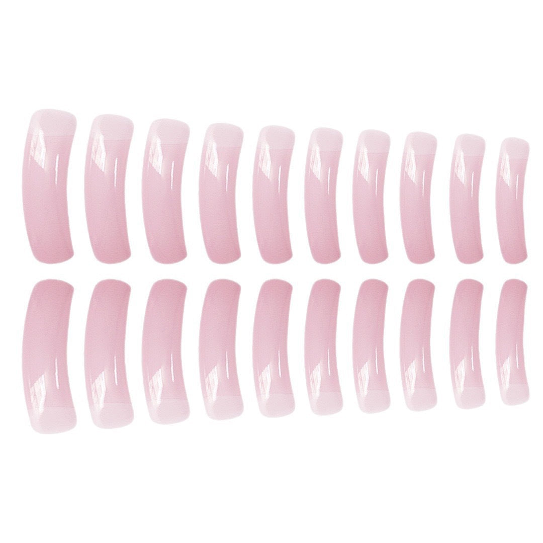 Premium Lange Transparente Press-On Nagelverlängerungen Karnz