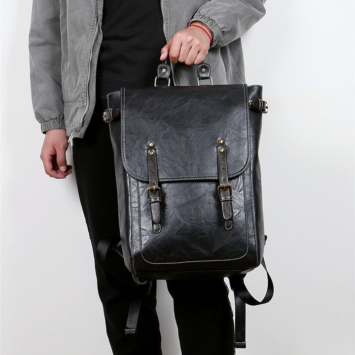 Eleganter Laptop-Rucksack mit Hochwertigem Kunstleder-Beschichtung Karnz