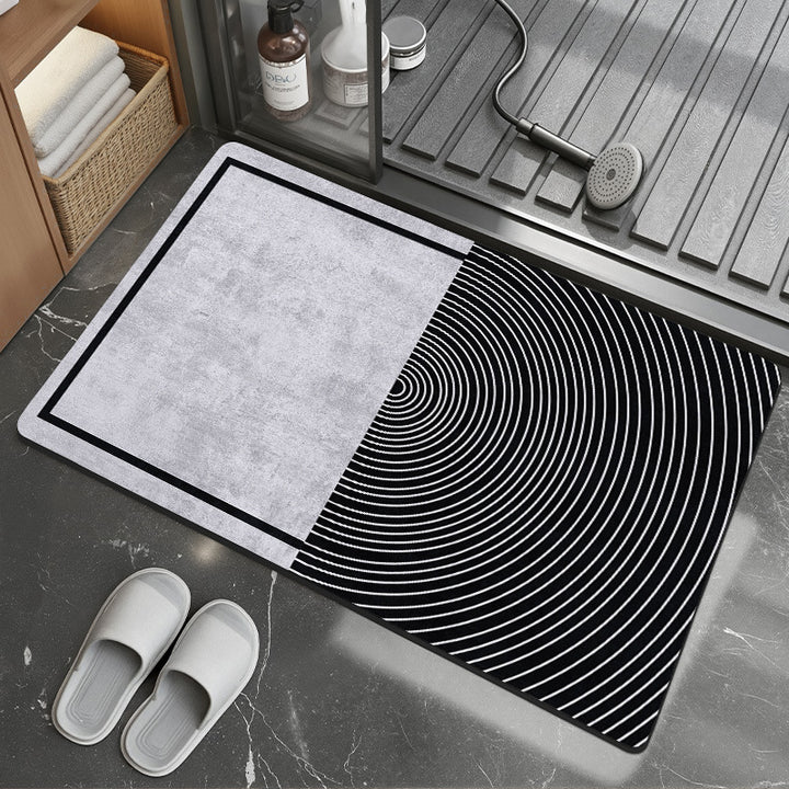 Stylische geometrische Muster-Badmatte Karnz