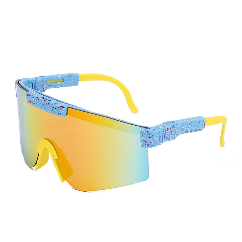 Damen Sportliche Statement-Sonnenbrille im modernen Design Karnz
