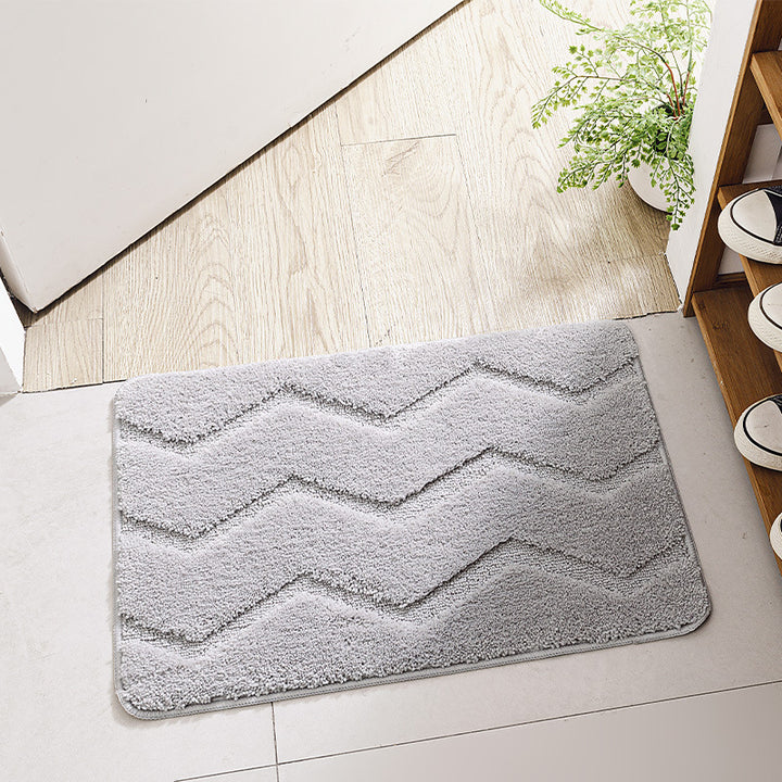Chevron-Muster-Badmatte