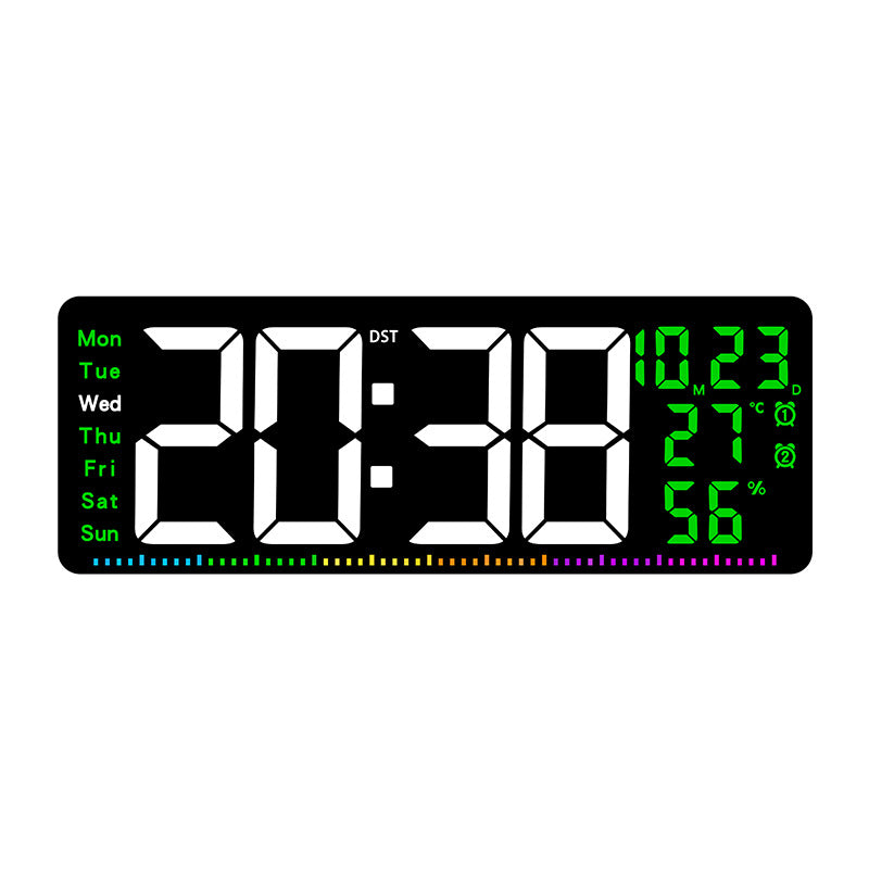 Digitaler Alarmwecker mit großem LED-Display und Wetterdaten Karnz