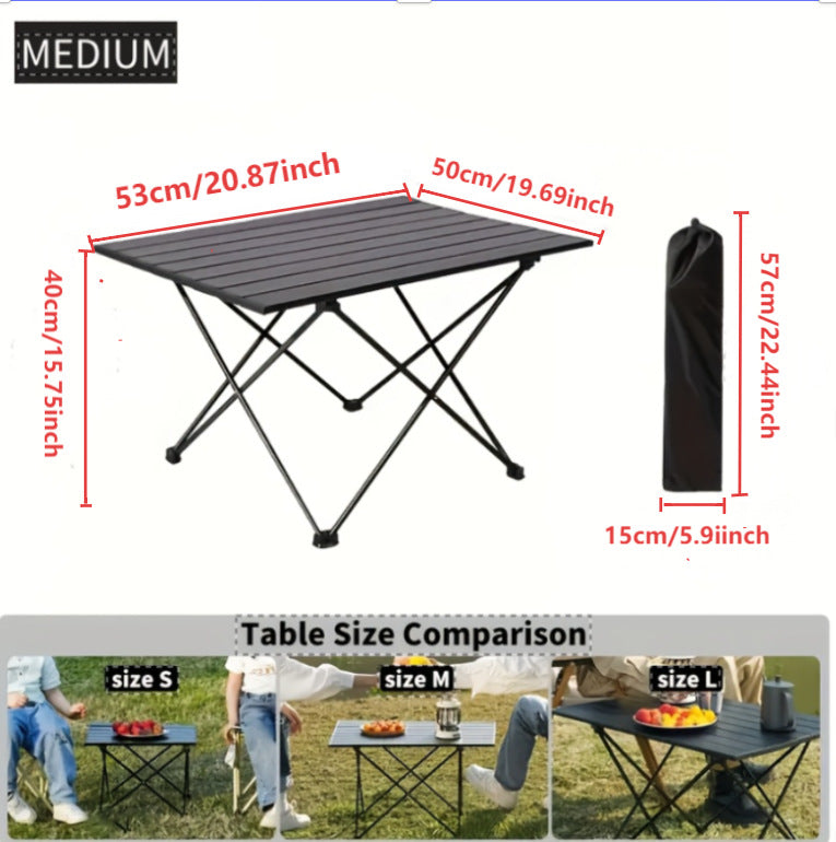 Damen Klappbarer Camping-Tisch Karnz