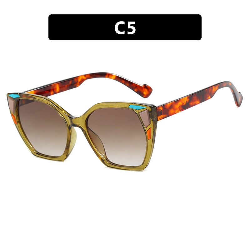 Damen modische Geometrische Designerbrille Karnz