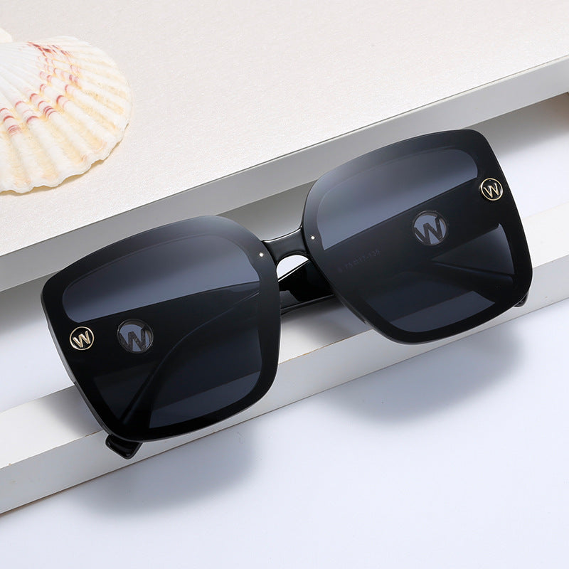 Damen quadratische Sonnenbrille mit gradienten Gläsern Karnz
