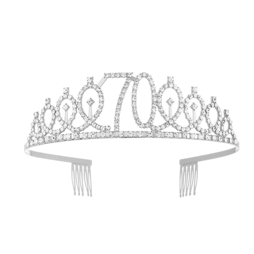 Damen Glitzernde Krone mit Swarovski-Steinen Karnz