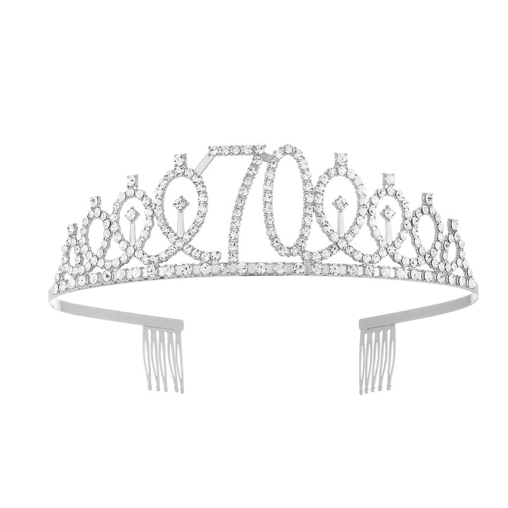 Damen Glitzernde Krone mit Swarovski-Steinen Karnz