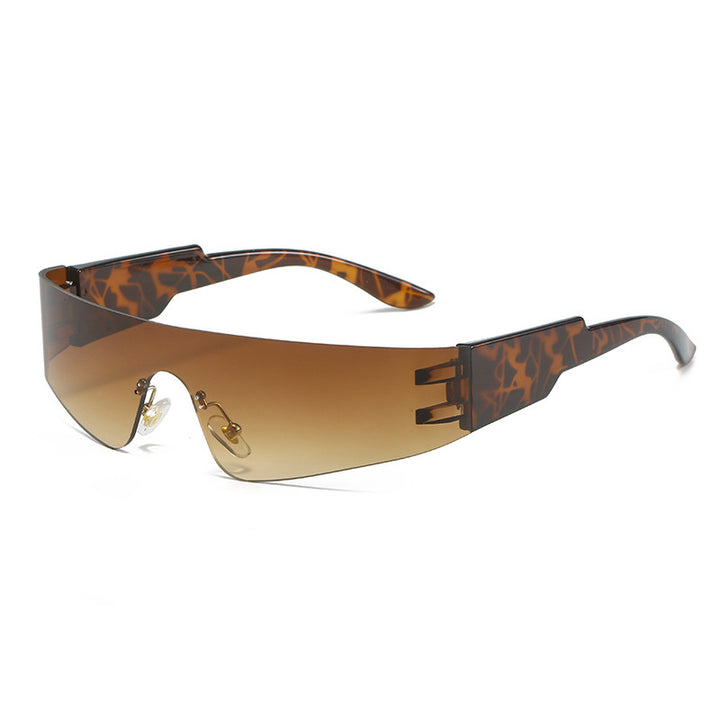 Oversized Schutzschild Sonnenbrille Karnz