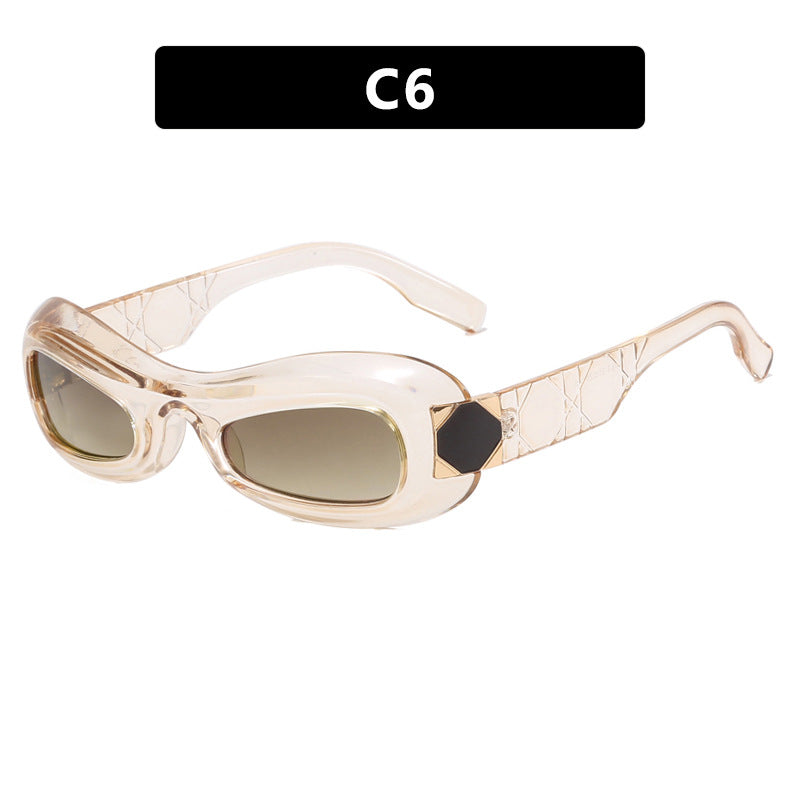 Damen Retro-inspirierte Sonnenbrille mit stylischem Rahmen und UV-Schutz Karnz