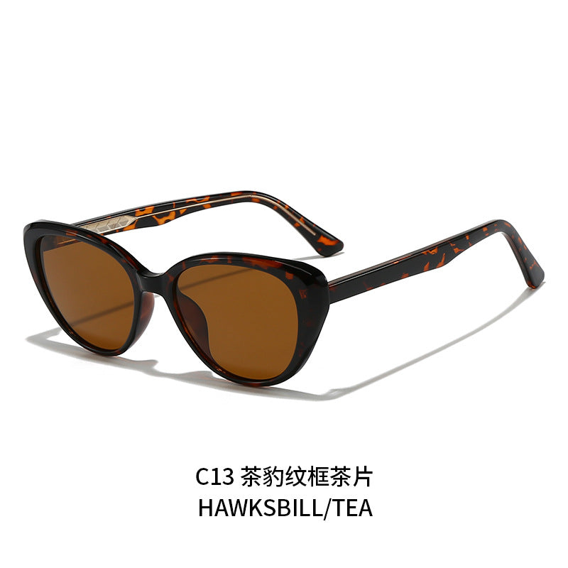 Damen stylische Cat-Eye Sonnenbrille mit UV-Schutz und komfortablem Gestell Karnz
