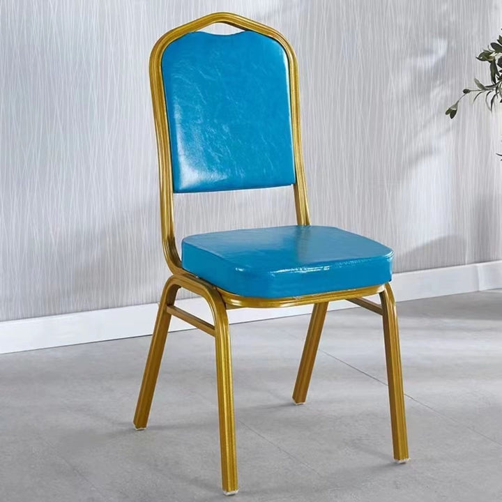 Eleganter gepolsterter Essstuhl mit goldenen Rahmen Karnz
