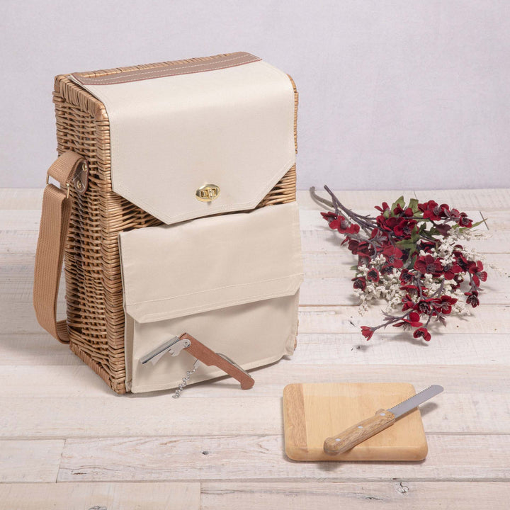 Damen Eleganter Picknickkorb mit praktischen Fächern Karnz
