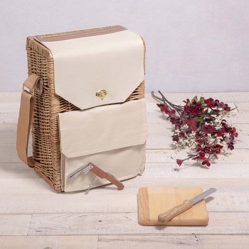 Damen Eleganter Picknickkorb mit praktischen Fächern Karnz